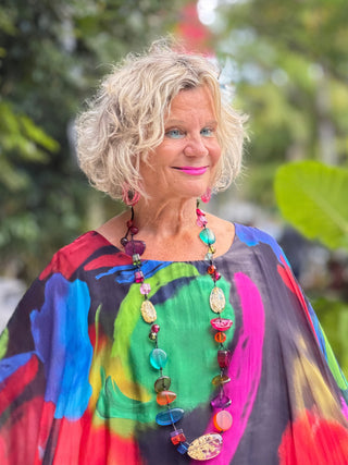 SOPHIA BLACK BURNOUT TOP Cathys Place