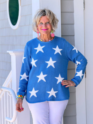LULU B PERRI DOCKSIDE FUZZY SWEATER LULU-B