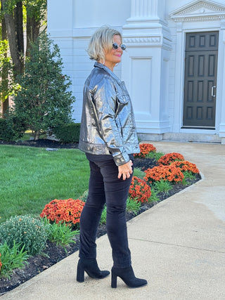 HOLIDAY BLACK METALLIC JACKET