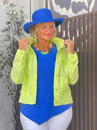 KEY WEST LIME LINEN JACKET