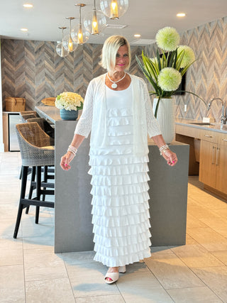 LULU-B WHITE CHA CHA MAXI DRESS