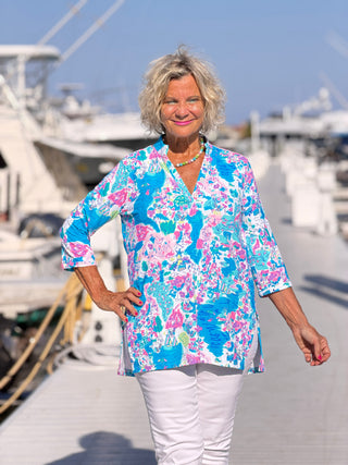 LULU B PALM BEACH SPALSH TUNIC LULU-B