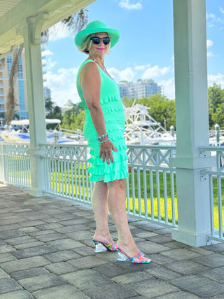 LIGHT GREEN CHA CHA MAXI DRESS