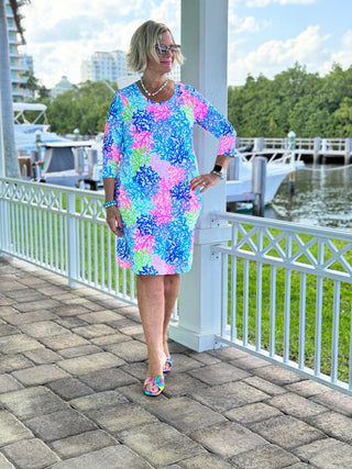 SALINA REEF SLEEVE DRESS