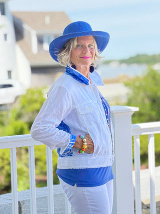 HARBOR BLUES LINEN JACKET Cathys Place