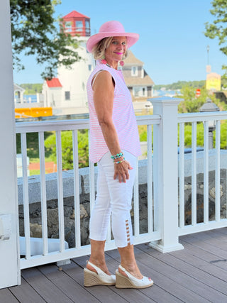 DOCKSIDE PRETTY PINK TANK LULU-B