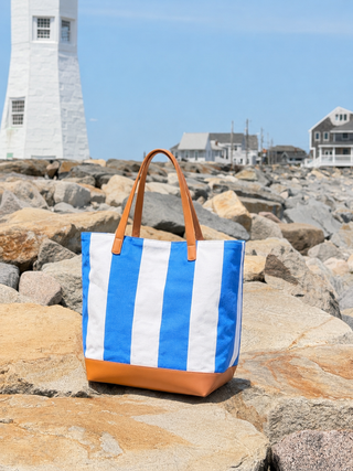 HARBOR BLU STRIPE TOTE Cathys Place