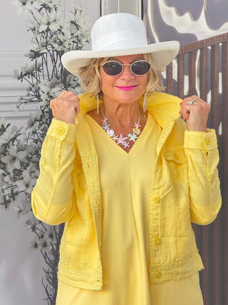 KEY WEST LINEN YELLOW JACKET
