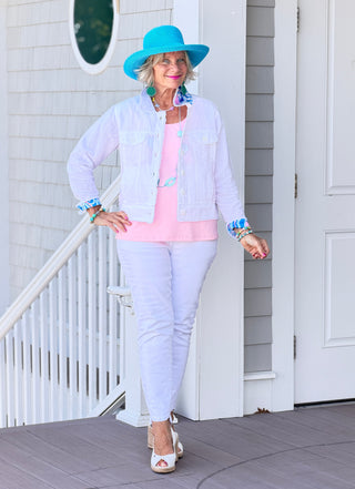 COTTON CANDY COAST LINEN JACKET Cathys Place
