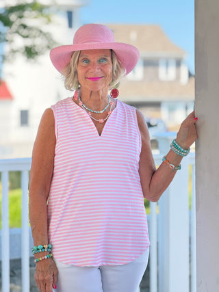 DOCKSIDE PRETTY PINK TANK LULU-B