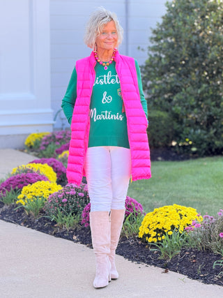 Women's Mistletoe And Martinis Embellished Sweater Cathys Place