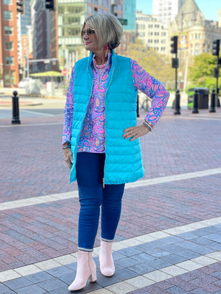 LULU-B AQUA PUFFER VEST