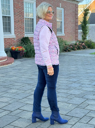 LULU-B AUBRY PINK SHORT PUFFER VEST