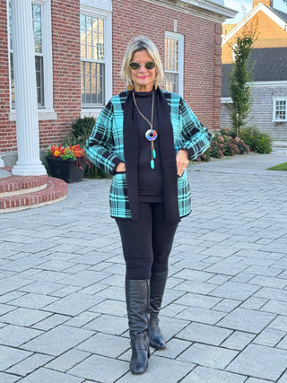 SOUTHERN NIGHTS TEIL POCKET SWEATER
