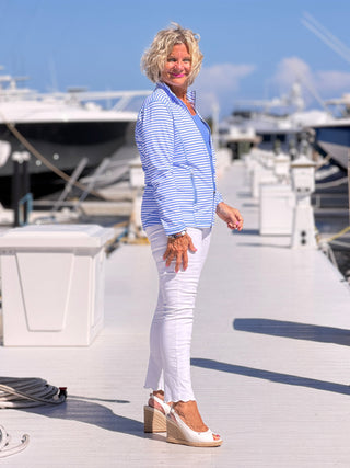 NAUTICAL PERRI STRIPED JACKET LULU-B