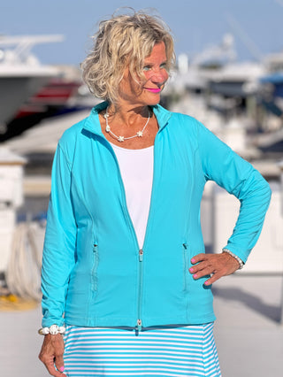 OCEAN BLUE STRIPED SKORT LULU-B