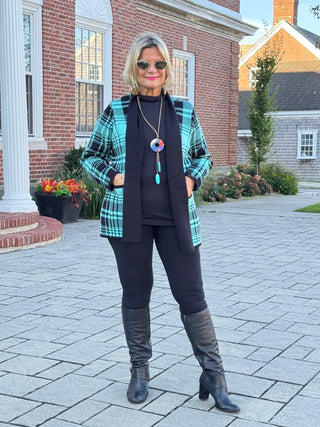 SOUTHERN NIGHTS TEIL POCKET SWEATER