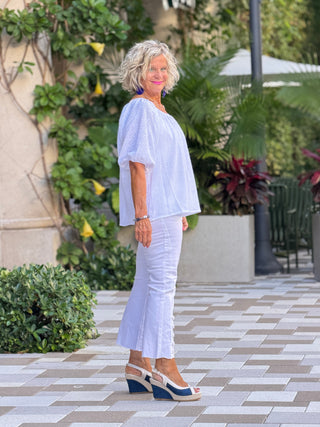 SUMMER WHITE FASHION TOP Cathys Place