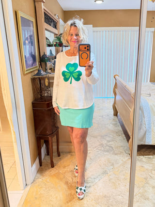 LULU-B CLEAR TURQ SKORT LULU b