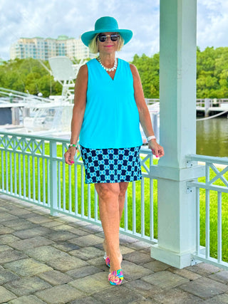 BLUE MEDALLION SKORT