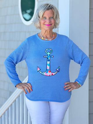 BEACH CLUB PERRI CAPE COD ANCHOR SWEATER LULU-B