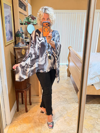 Sofia Swirl Kaftan TINA Stephens Italy/Tees By Tina