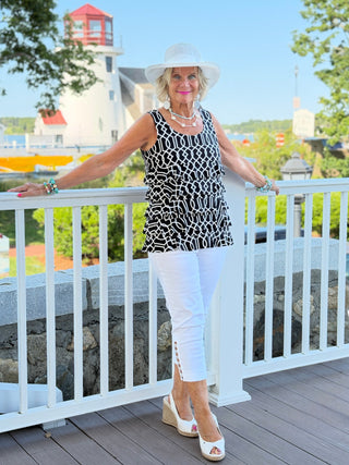 LULU MIDNIGHT TRELLIS CHA CHA TANK Cathys Place