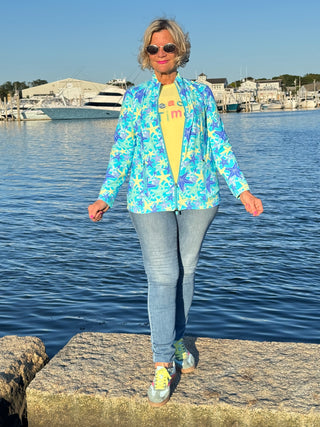 LULU-B YELLOW BEACH TIME SWEATER