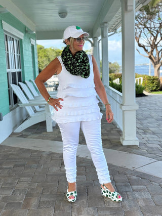St. Patrick's Day Clover Pattern Infinity Accent fashions