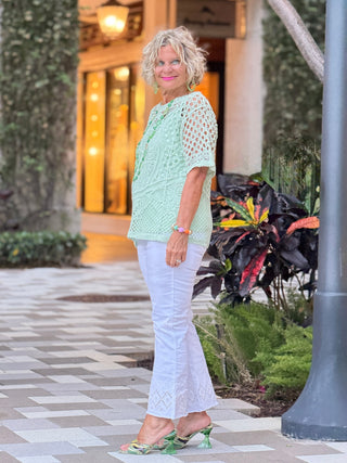 Women's Aloe  Lace Pullover Sweater Cathys Place
