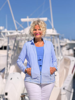 NAUTICAL PERRI STRIPED JACKET LULU-B