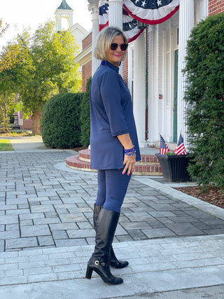 LULU-B NAVY SPANK LEGGINGS