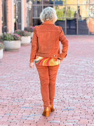 LULU-B COPPER VELOUR PANTS LULU-B