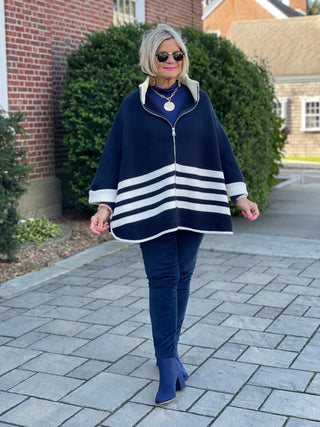 BAR HARBOR NAVY ZIP CAPE