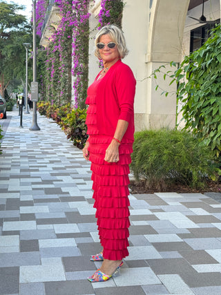 LULU-B CRIMSON RED CHA CHA MAXI