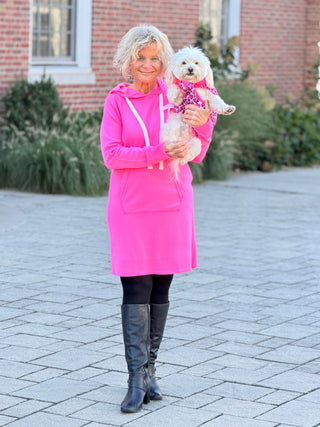 Lulu b  kangaroo Hot Pink Scuba Dress LULU-B