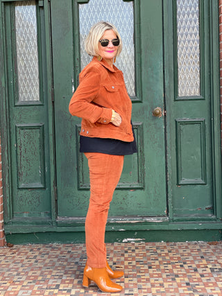 LULU-B COPPER VELOUR PANTS