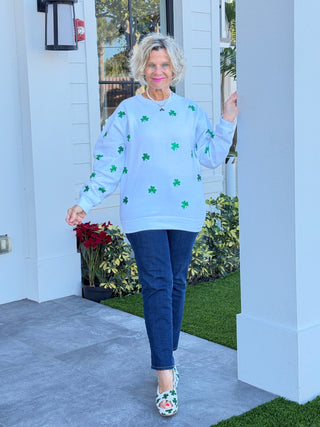 St Patricks Day Glitter weatshirt/Irish Sweatshirt Cathys Place