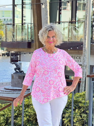 LULU B STARFISH HARBOR ASYMMETRIC TOP LULU-B