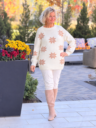 Christmas Snowflake Crewneck Sweater PRE-ORDER NOV 10-15 CATHYS PLACE