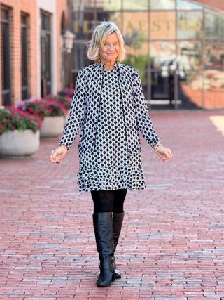 LULU B BOCA CHIC SHIFT RUFFLE DRESS Cathys Place