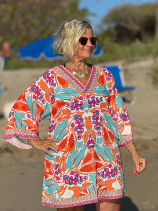 KEY WEST MANGO TROPICS BEACH COVER -UP