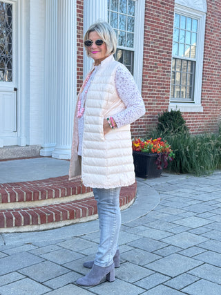 LULU-B BLUSH PUFFER VEST