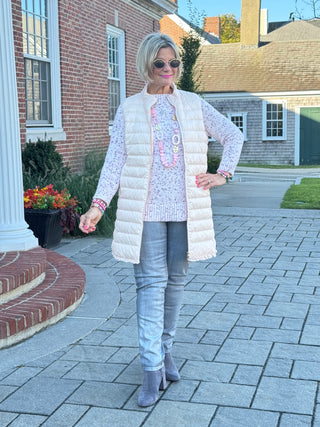 Women's Speckled Chenille Eyelash Sweater