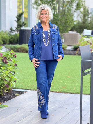 ETHYL FLOWER EMBROIDERED JEAN ETHYL JEANS