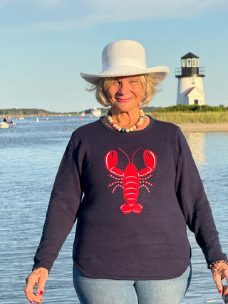 NAVY LOBSTER SWEATER