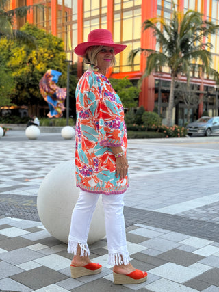 KEY WEST MANGO TROPICS BEACH COVER -UP FINAL SALE