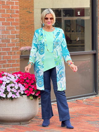 Ethyl Classic Long Length Cardi - Sheldon