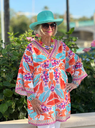 KEY WEST MANGO TROPICS BEACH COVER -UP