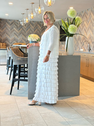 LULU-B WHITE CHA CHA MAXI DRESS